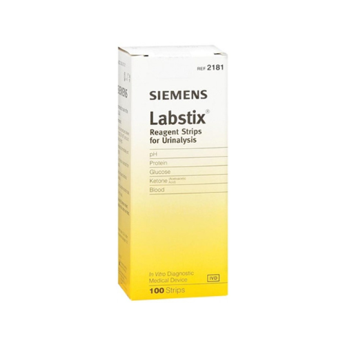 Siemens 2181 Labstix® Reagent Strips, CLIA Waived, 100/btl