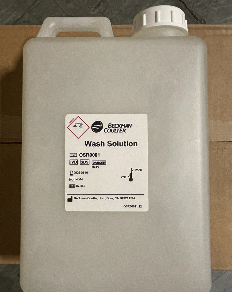 Beckman Coulter OEM Wash Solution, 6 X 2L