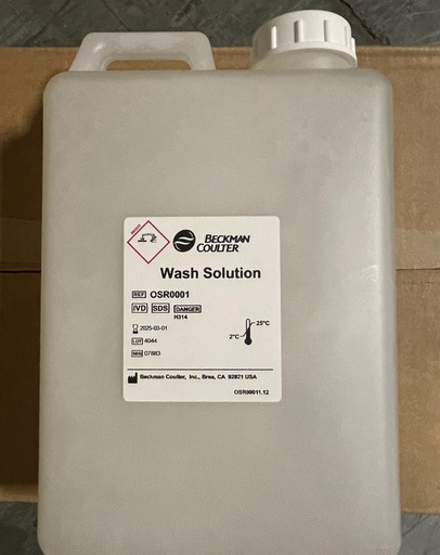 [OSR0001] Beckman Coulter OEM Wash Solution, 6 X 2L